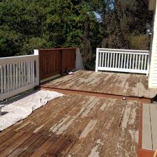 Deck Painting on Long Hill Farms Rd. in Guildford, CT 0