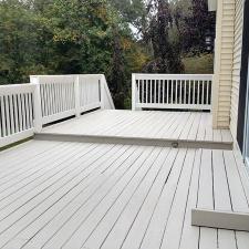 Deck Painting on Long Hill Farms Rd. in Guildford, CT 1